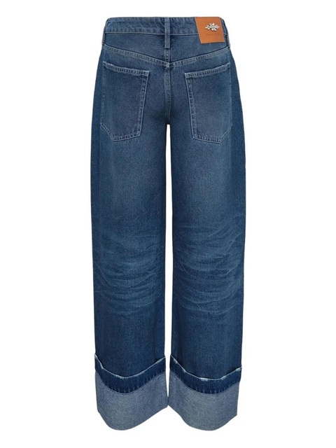 Simone Rocha distressed-detail jeans - Blue - zdjęcie produktu nr 1