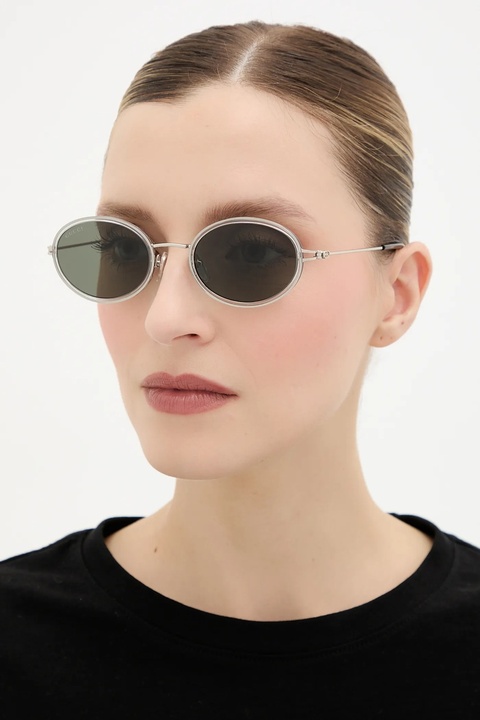Gucci okulary przeciwsłoneczne damskie kolor srebrny GG1980S - zdjęcie produktu nr 1