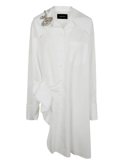 Simone Rocha asymmetrical shirtdress - White - zdjęcie produktu nr 1