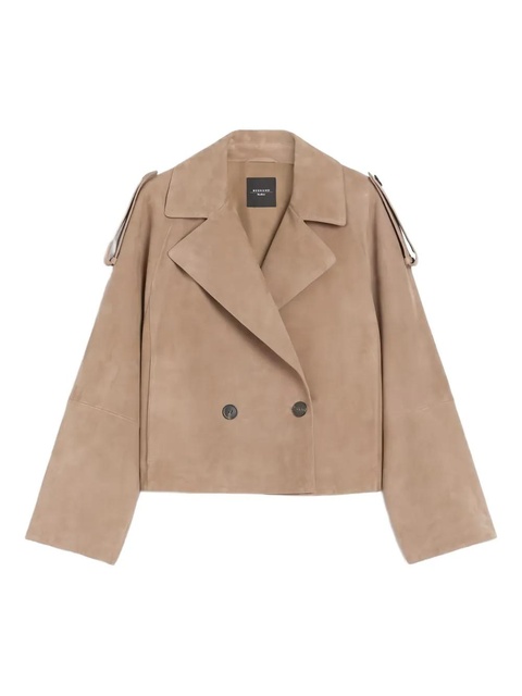 Weekend Max Mara double-breasted suede jacket - Brown - zdjęcie produktu nr 1
