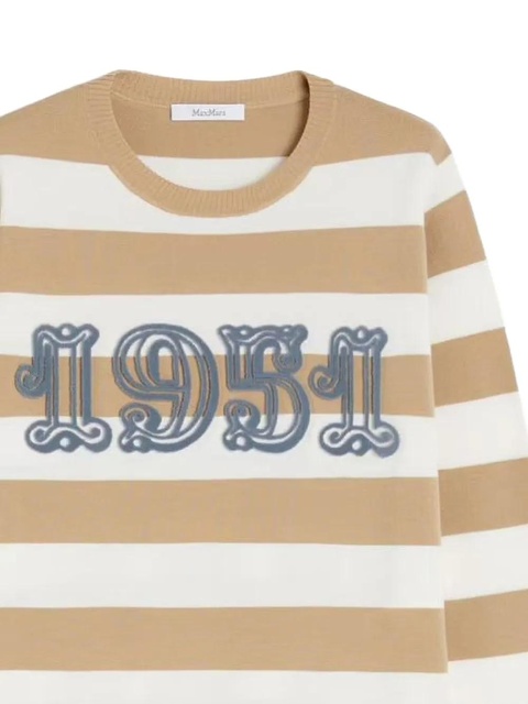 Max Mara striped round-neck sweater - Neutrals - zdjęcie produktu nr 2