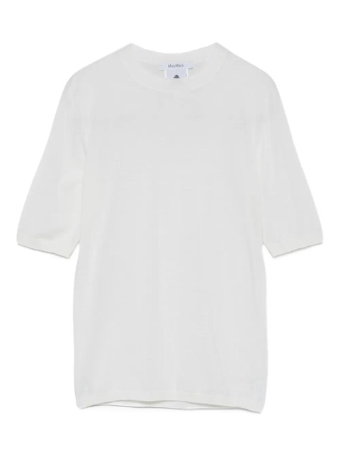 Max Mara short-sleeve wool top - White - zdjęcie produktu nr 1