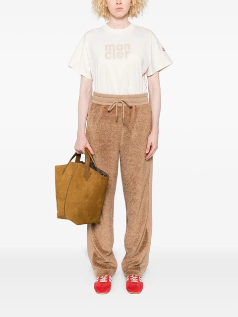 Moncler logo-embroidered T-shirt - Neutrals - zdjęcie produktu nr 2