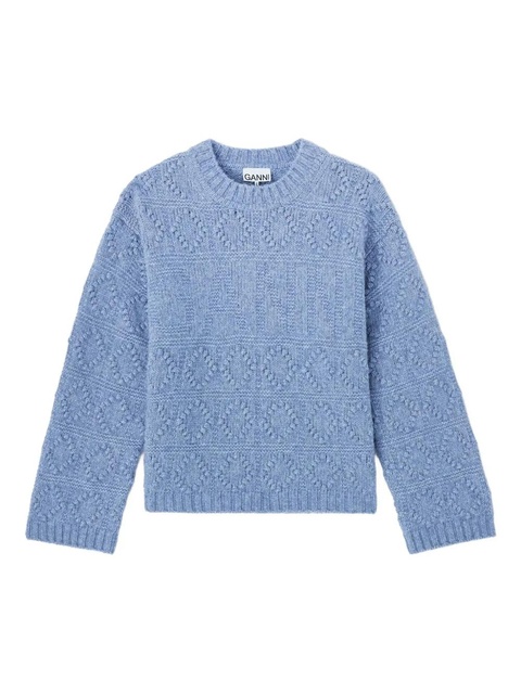 GANNI textured sweater - Blue - zdjęcie produktu nr 2
