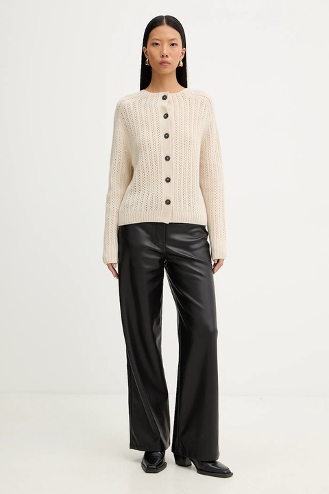 Marc O'Polo sweter wełniany damski kolor beżowy 508605460209 - zdjęcie produktu nr 2