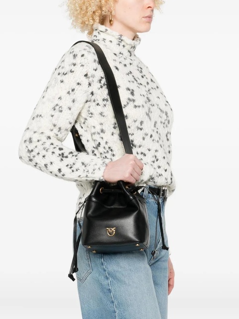 PINKO love birds bucket bag - Black - zdjęcie produktu nr 2
