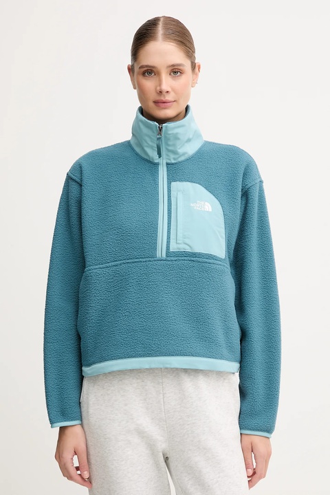 The North Face bluza Yumiori Off damska kolor zielony gładka NF0A8EV0E311 - zdjęcie produktu nr 1