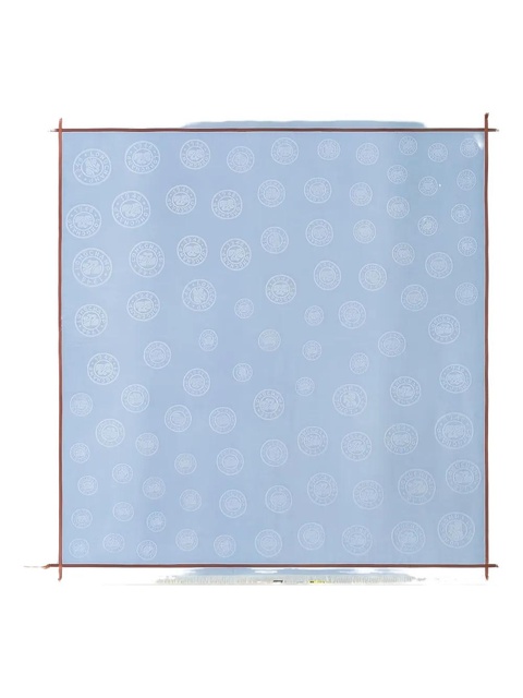 Longchamp La Médaille fringed scarf - Blue - zdjęcie produktu nr 1