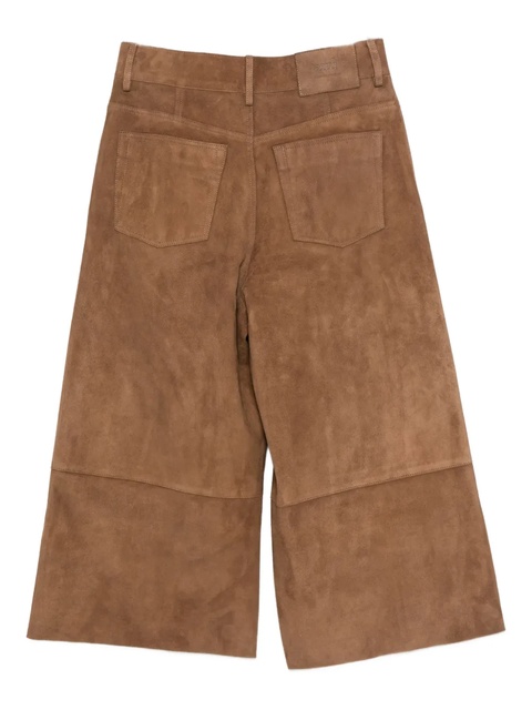 AMI Paris suede side-pocket trousers - Brown - zdjęcie produktu nr 2