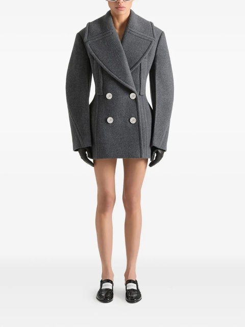 Givenchy double-breasted balloon-sleeve jacket - Grey - zdjęcie produktu nr 2
