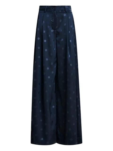 Essentiel Antwerp polka-dot pleated trousers - Blue - zdjęcie produktu nr 1