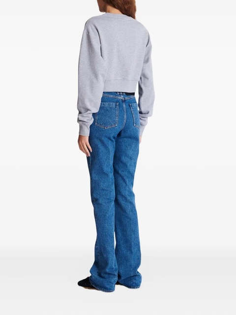 Balmain logo-print crew-neck sweatshirt - Grey - zdjęcie produktu nr 2