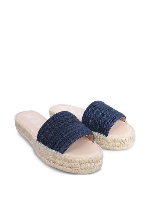 Manebi woven-strap slide sandals - Blue - zdjęcie produktu nr 2