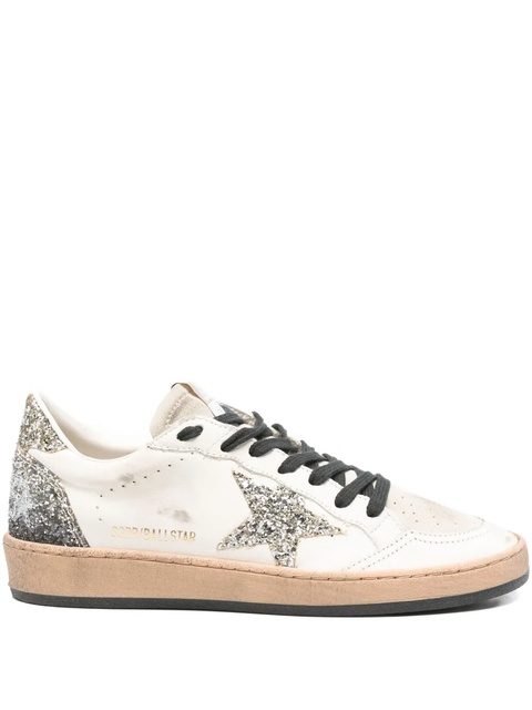 Golden Goose Ball Star glitter-star sneakers - Neutrals - zdjęcie produktu nr 1
