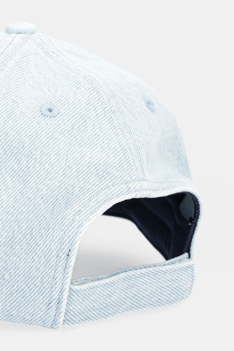 Tommy Jeans czapka z daszkiem jeansowa kolor niebieski AW0AW17912 - zdjęcie produktu nr 2