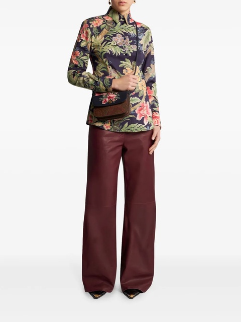 ETRO floral-print long-sleeve shirt - Green - zdjęcie produktu nr 2