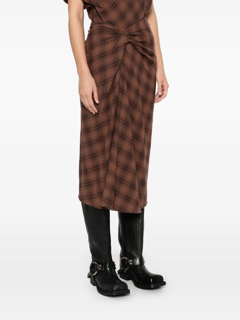 MARANT ÉTOILE Nicole midi skirt - Brown - zdjęcie produktu nr 2