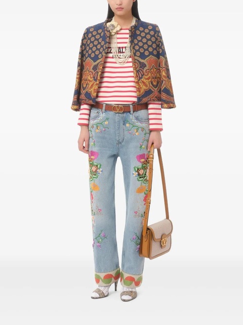 Valentino Garavani embroidered jeans - Blue - zdjęcie produktu nr 2
