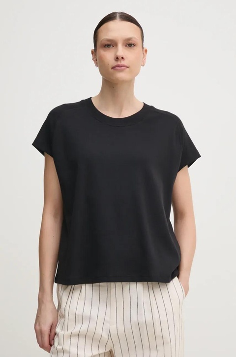 Tommy Hilfiger t-shirt bawełniany damski kolor czarny WW0WW44544 - zdjęcie produktu nr 1
