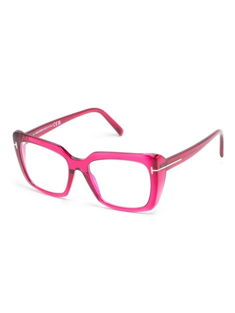 TOM FORD Eyewear FT5992B rectangle-frame glasses - Pink - zdjęcie produktu nr 1