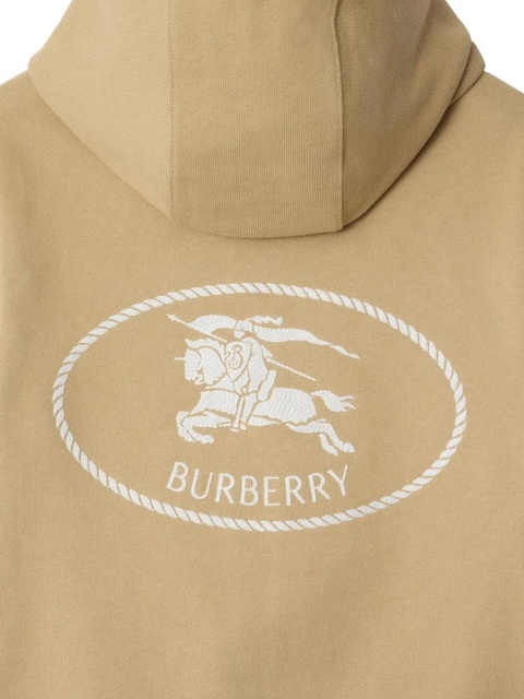 Burberry cotton hoodie - Neutrals - zdjęcie produktu nr 2