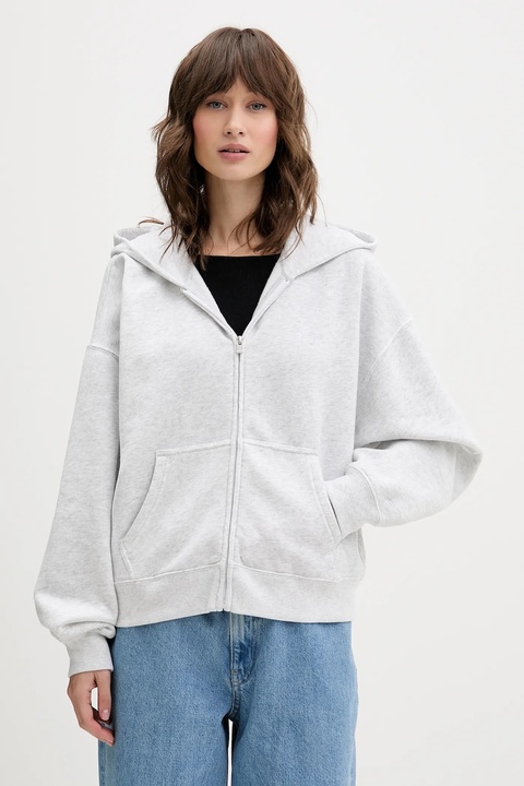 Hollister Co. bluza damska kolor szary z kapturem melanżowa KI352-5171-112 - zdjęcie produktu nr 1