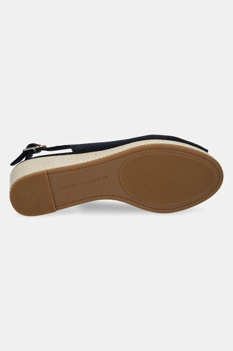 Tommy Hilfiger sandały FLAG MID WEDGE ESPAD SLINGBACK kolor granatowy FW0FW08595 - zdjęcie produktu nr 2
