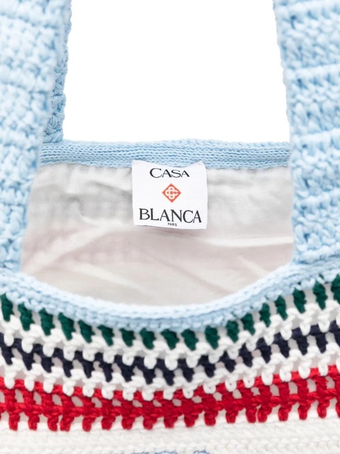 Casablanca large crochet tote bag - White - zdjęcie produktu nr 2