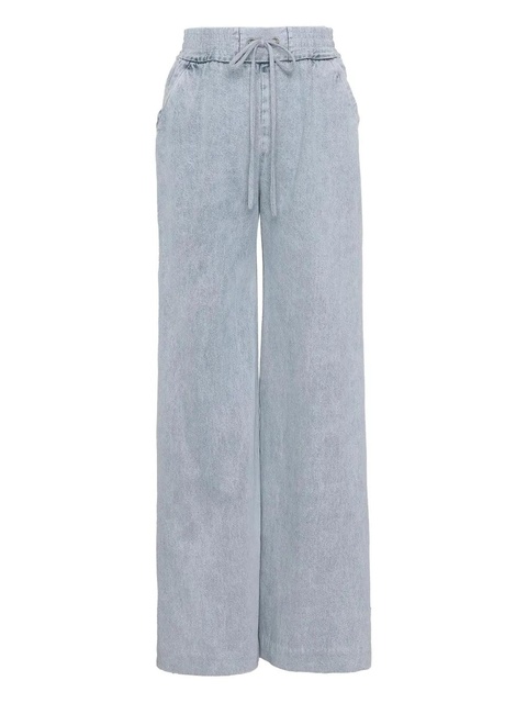 ZIMMERMANN Rebellion drawstring-snap jeans - Blue - zdjęcie produktu nr 1
