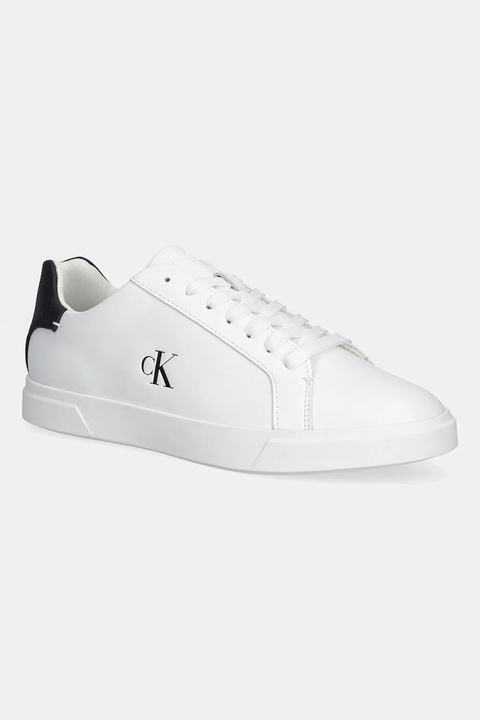 Calvin Klein sneakersy LOW PRO CUP LACEUP LTH MOIRE kolor biały HW0HW02845 - zdjęcie produktu nr 1