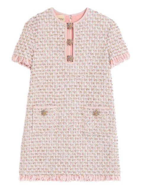Valentino Garavani Ribbon tweed mini dress - Pink - zdjęcie produktu nr 1