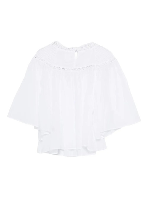MARANT ÉTOILE lace-detail blouse - White - zdjęcie produktu nr 2