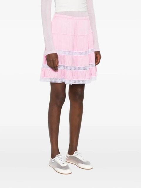 Gimaguas tiered lace-trimmed mini skirt - Pink - zdjęcie produktu nr 2