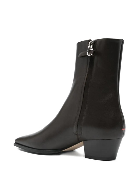 Aeyde pointed-toe ankle boots - Brown - zdjęcie produktu nr 2
