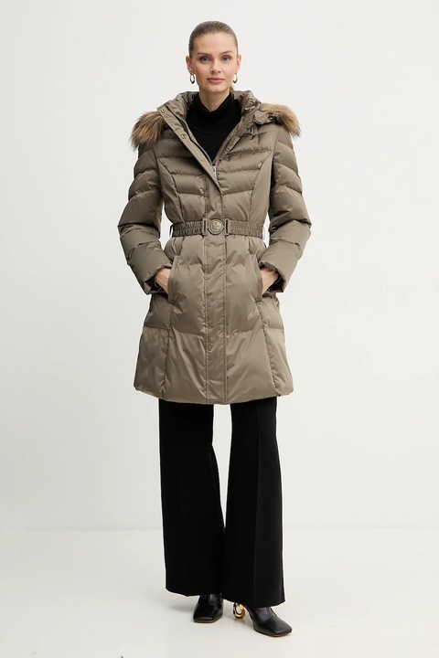 Guess kurtka puchowa MARINA kolor beżowy zimowa W5BL30 W2802 - zdjęcie produktu nr 2