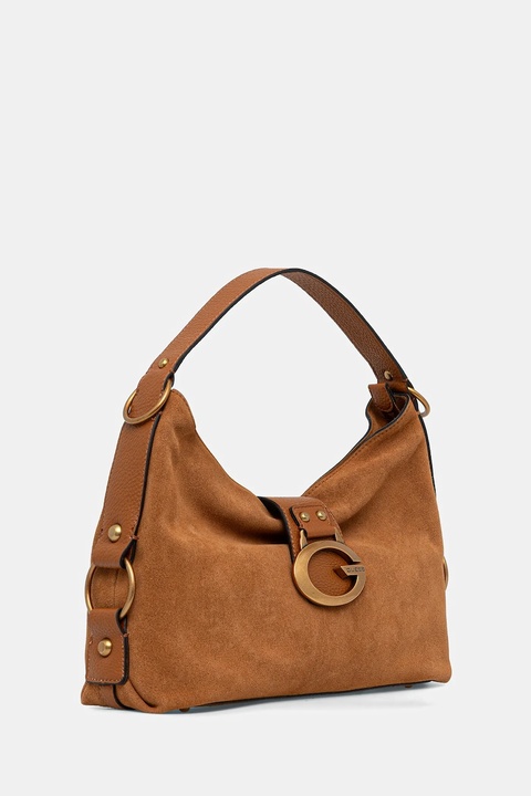 Guess torebka skórzana CAMDEN kolor brązowy HWSB93 08180 - zdjęcie produktu nr 1
