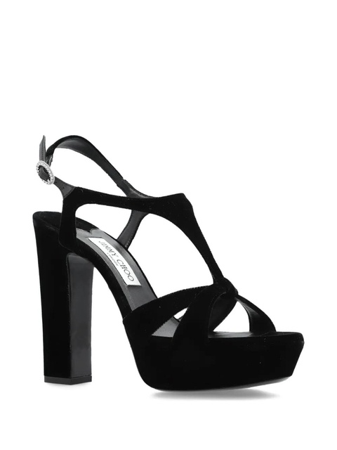 Jimmy Choo 135mm Kesia t-strap platform heel sandals - Black - zdjęcie produktu nr 2