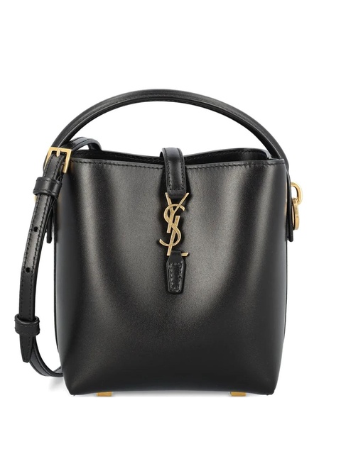 Saint Laurent Cassandre logo bucket bag - Black - zdjęcie produktu nr 1