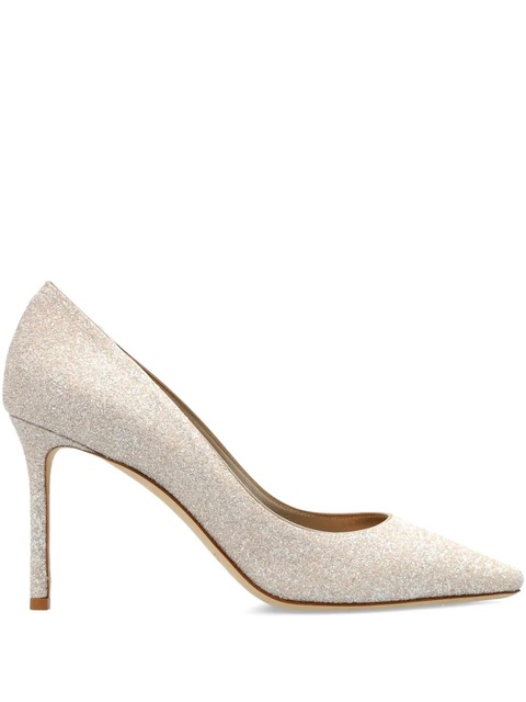 Jimmy Choo 85mm Romy pointed heeled pumps - Neutrals - zdjęcie produktu nr 1