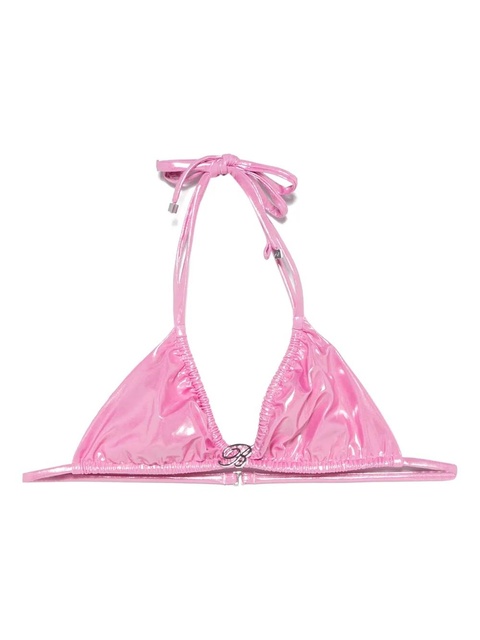 Blumarine rose laminated bikini top - Pink - zdjęcie produktu nr 1
