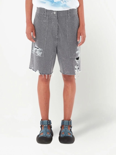 JW Anderson studded cotton shorts - Grey - zdjęcie produktu nr 2