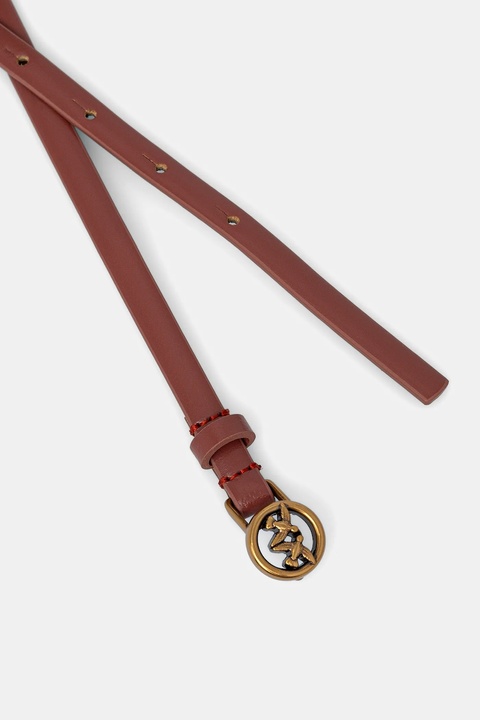 Pinko pasek skórzany damski kolor czerwony 105481 A2QP - zdjęcie produktu nr 1