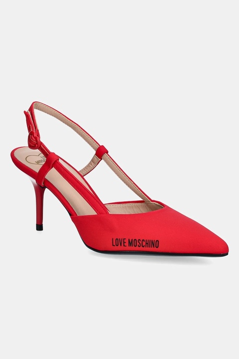 Love Moschino szpilki kolor czerwony JA10627G1MIMX500 - zdjęcie produktu nr 1