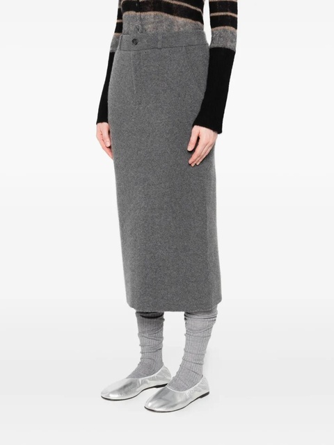 Guest In Residence fine-knit pencil skirt - Grey - zdjęcie produktu nr 2