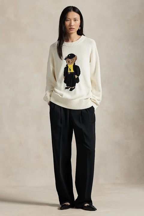 Polo Ralph Lauren sweter bawełniany damski kolor beżowy 211978310 - zdjęcie produktu nr 2