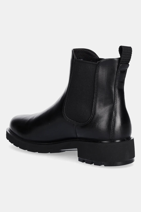 Ecco sztyblety skórzane Metro Vienna Chelsea damskie kolor czarny na płaskim obcasie 231323-01001 - zdjęcie produktu nr 2