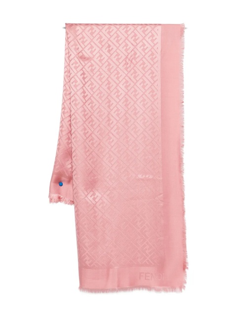 FENDI FF logo-pattern scarf - Pink - zdjęcie produktu nr 1