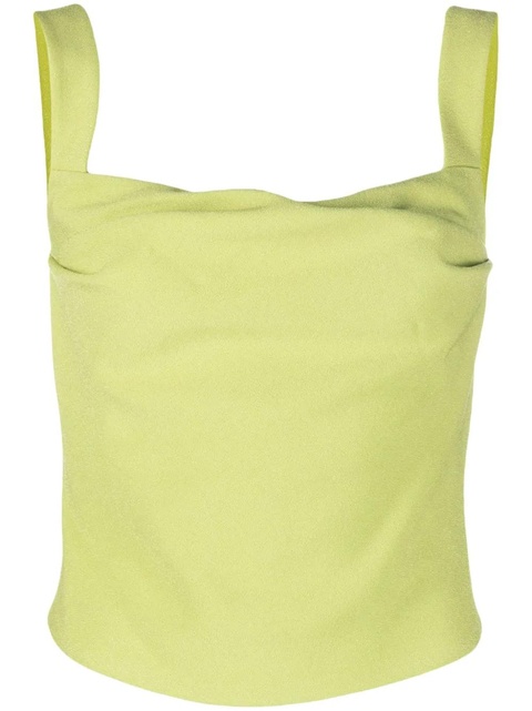 Paris Georgia Raf Singlet pleat-detailing tank top - Green - zdjęcie produktu nr 1