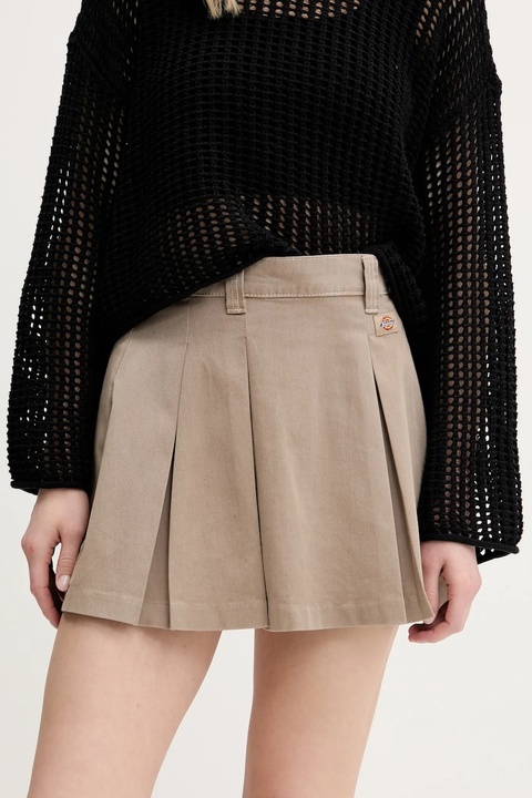 Dickies spódnica kolor beżowy mini rozkloszowana DK0A4Z870DS1 - zdjęcie produktu nr 2