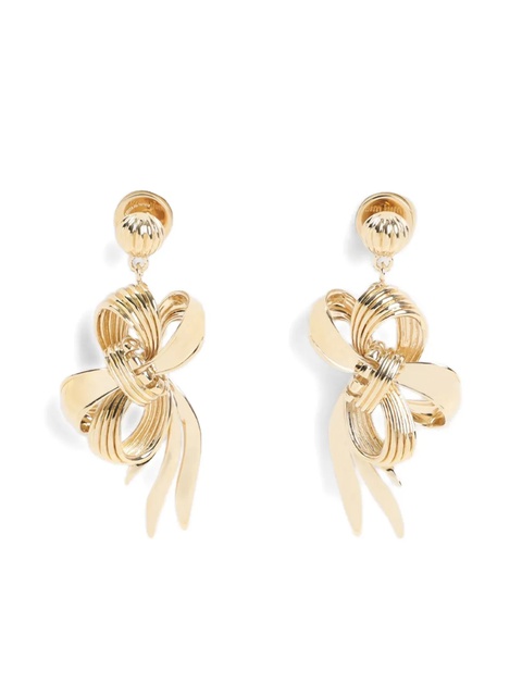 Miu Miu bow-shaped earrings - Gold - zdjęcie produktu nr 1
